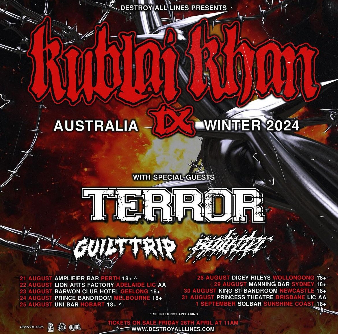 kublai khan tour uk